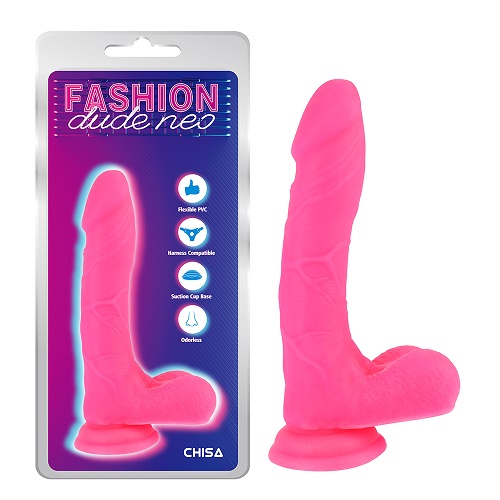 Coileach Dildo Pink Dé-dlúis 8''