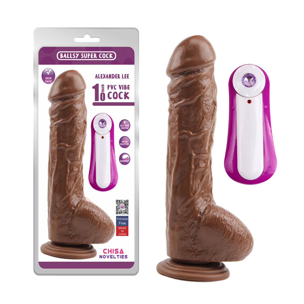 Alexander Lee 10 '' Chreathadh Dildo-Brown